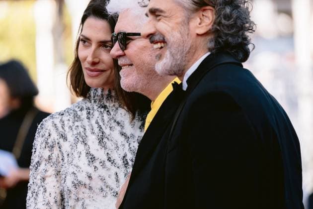 79ème Festival International du Film de Cannes Montée des marches du film Amarga Navidad 79th International Cannes Film Festival Red Carpet for Amarga Navidad movie 456443 2026 05 19 Almodovar, Pedro Sbaraglia, Leonardo Lennie, Barbara  Copyright: xTerencexBaelenx STAR_456443_075