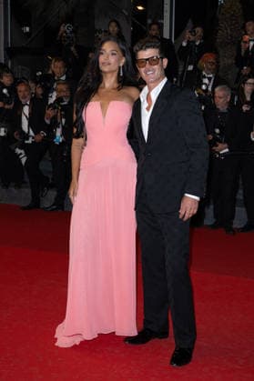Cannes Diamond screening NG Robin Thicke and April Love Geary attending the ‘Diamond’ Screening and Red Carpet at Palais Des Festivals in Cannes, France on May 19 2026 as part of the 79th Cannes Film Festival. Photo by Nicolas Genin ABACAPRESS.COM Cannes France  Copyright: xGeninxNicolas ABACAx