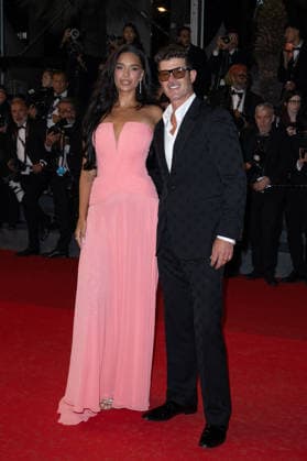 Cannes Diamond screening NG Robin Thicke and April Love Geary attending the ‘Diamond’ Screening and Red Carpet at Palais Des Festivals in Cannes, France on May 19 2026 as part of the 79th Cannes Film Festival. Photo by Nicolas Genin ABACAPRESS.COM Cannes France  Copyright: xGeninxNicolas ABACAx