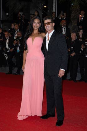 Cannes Diamond screening NG Robin Thicke and April Love Geary attending the ‘Diamond’ Screening and Red Carpet at Palais Des Festivals in Cannes, France on May 19 2026 as part of the 79th Cannes Film Festival. Photo by Nicolas Genin ABACAPRESS.COM Cannes France  Copyright: xGeninxNicolas ABACAx