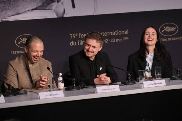 Sebastian Stan, Cristian Mungiu, Renate Reinsve Press conference for the film Fjord at the 79th Cannes International Film Festival on 19 May 2026 FRanck Boutonnet Pool Bestimage Press conference for the film Fjord at the 79th Cannes International Film Festival on 19 May 2026 Cannes France  Copyright: xFranckxBoutonnetx xPoolx xBestimagexFranckxBoutonnetx xPoolx xBestimagex