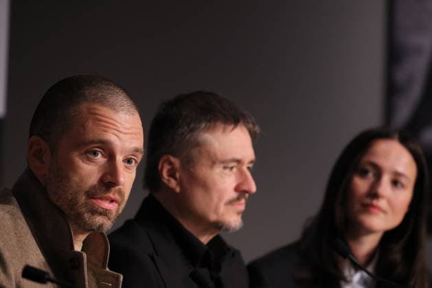Sebastian Stan, Cristian Mungiu, Renate Reinsve Press conference for the film Fjord at the 79th Cannes International Film Festival on 19 May 2026 FRanck Boutonnet Pool Bestimage Press conference for the film Fjord at the 79th Cannes International Film Festival on 19 May 2026 Cannes France  Copyright: xFranckxBoutonnetx xPoolx xBestimagexFranckxBoutonnetx xPoolx xBestimagex