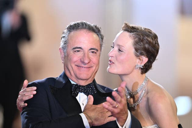 79th Cannes Film Festival: Diamond screening CANNES, FRANCE - MAY 19: US director, screenwriter, actor and producer Andy Garcia (L) and Luxembourgish actress Vicky Krieps (R) arrive for the screening of the film Diamond at the 79th edition of the Cannes Film Festival in Cannes, France on May 19, 2026. Mustafa Yalcin Anadolu Cannes France. Editorial use only. Please get in touch for any other usage.  Copyright: x2026xAnadoluxMustafaxYalcinx