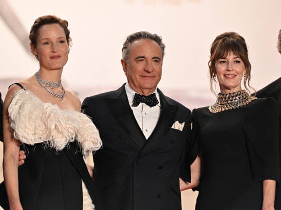79th Cannes Film Festival: Diamond screening CANNES, FRANCE - MAY 19: (L to R) Luxembourgish actress Vicky Krieps, US director, screenwriter, actor and producer Andy Garcia and US actress Rosemarie Dewitt arrive for the screening of the film Diamond at the 79th edition of the Cannes Film Festival in Cannes, France on May 19, 2026. Mustafa Yalcin Anadolu Cannes France. Editorial use only. Please get in touch for any other usage.  Copyright: x2026xAnadoluxMustafaxYalcinx