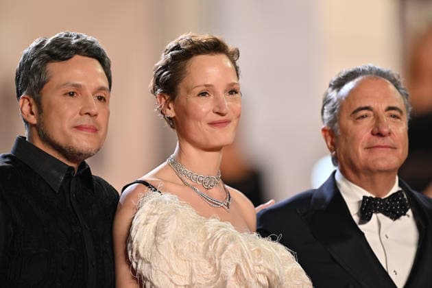 79th Cannes Film Festival: Diamond screening CANNES, FRANCE - MAY 19: (L to R) US-Filipino producer Paul Soriano, Luxembourgish actress Vicky Krieps and US director, screenwriter, actor and producer Andy Garcia arrive for the screening of the film Diamond at the 79th edition of the Cannes Film Festival in Cannes, France on May 19, 2026. Mustafa Yalcin Anadolu Cannes France. Editorial use only. Please get in touch for any other usage.  Copyright: x2026xAnadoluxMustafaxYalcinx