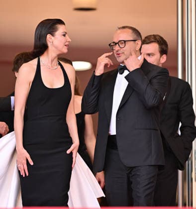 79th Cannes Film Festival: Minotaure (Minotaur) screening CANNES, FRANCE - MAY 19: Russian director and screenwriter Andrey Zvyagintsev (R) and Russian actress Iris Lebedeva (L) leave after the screening of the film Minotaure (Minotaur) at the 79th edition of the Cannes Film Festival in Cannes, France on May 19, 2026. Mustafa Yalcin Anadolu Cannes France. Editorial use only. Please get in touch for any other usage.  Copyright: x2026xAnadoluxMustafaxYalcinx