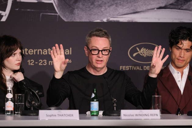 Sophie Thatcher, Nicolas Winding Refn, Charles Melton Press conference for the film Her Private Hell at the 79th Cannes International Film Festival on 19 May 2026 Franck Boutonnet Pool Bestimage Press conference for the film Her Private Hell at the 79th Cannes International Film Festival on 19 May 2026 Cannes France  Copyright: xFranckxBoutonnetx xPoolx xBestimagexFranckxBoutonnetx xPoolx xBestimagex