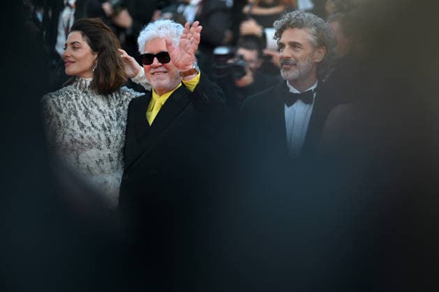 Cannes - Amarga Navidad Premiere FC Bárbara Lennie, Pedro Almodóvar and Leonardo Sbaraglia attends the red carpet premiere of Amarga Navidad during the 79th Cannes International Film Festival in Cannes, France on May 19, 2026.. Photo by Franck Castel ABACAPRESS.COM Cannes  Copyright: xCastelxFranck ABACAx