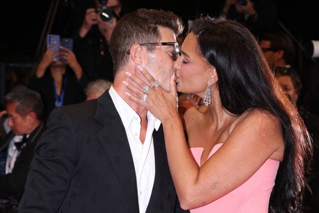 Cannes - Diamond Red Carpet JD Robin Thicke and April Love Geary attending the Diamond screening during the 79th annual Cannes Film Festival at Palais des Festivals on May 19, 2026 in Cannes, France. Photo by Jerome Domine ABACAPRESS.COM Cannes France  Copyright: xDominexJerome ABACAx