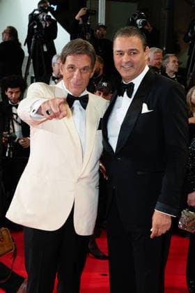 Cannes Diamond Red Carpet LZ Robert Davi and Milutin Gatsby attending the red carpet of Diamond during the 79th Cannes International Film Festival in Cannes, France on May 19, 2026, the film selected in the Official Competition. Photo by Laurent Zabulon ABACAPRESS.COM  Copyright: xZabulonxLaurentx