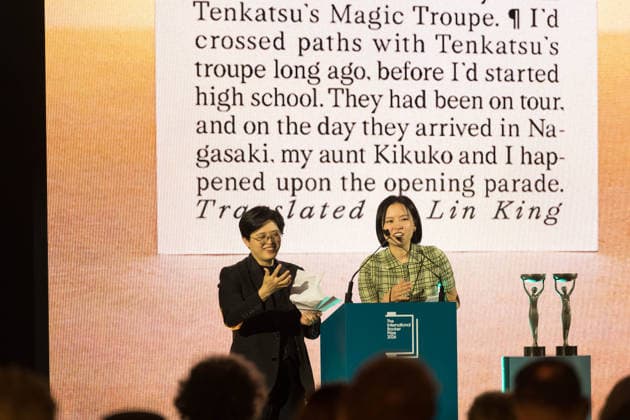 International Booker Prize 2026 Award Ceremony in London LONDON, UNITED KINGDOM - MAY 19: The winners of the International Booker Prize 2026 for the book titled ‘Taiwan Travelogue’ author Yang Shuang-zi and translator Lin King speak on stage during the award ceremony at Tate Modern in London, United Kingdom on May 19, 2026. The International Booker Prize is awarded annually for the finest single work of fiction from around the world which has been translated into English and published in the UK and Ireland. Wiktor Szymanowicz Anadolu London United Kingdom. Editorial use only. Please get in touch for any other usage.  Copyright: x2026xAnadoluxWiktorxSzymanowiczx