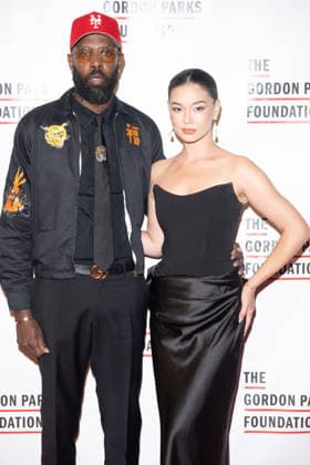 20th Anniversary The Gordon Parks Foundation Gala, New York, USA - 19 May 2026 (L-R) Jammie Holmes and Cheon-hwa Sanvariya attends The Gordon Parks Foundation Awards Dinner and Auction 2026 at Cipriani 42nd Street on May 19, 2026 in New York City. New York United States Copyright: xRonxAdarx xSOPAxImagesx _radar_parks_20260519_00992
