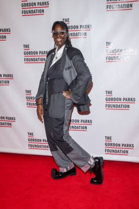 20th Anniversary The Gordon Parks Foundation Gala, New York, USA - 19 May 2026 Mickalene Thomas attends The Gordon Parks Foundation Awards Dinner and Auction 2026 at Cipriani 42nd Street on May 19, 2026 in New York City. New York United States Copyright: xRonxAdarx xSOPAxImagesx _radar_parks_20260519_01265