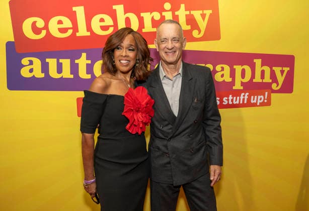 May 18, 2026, New York, Ny, United States: Gayle King and Tom Hanks attend Broadway Opening Night of Celebrity Autobiography . Held at Shubert Theatre in New York. Zuma Press May 18, 2026. New York United States  - ZUMAp281 20260518_zea_p281_233 Copyright: xPhotoxImagexPressx