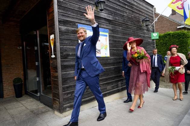 Royal Couple Pays Regional Visit To Illikhoven King Willem-Alexander and Queen Máxima of the Netherlands conduct a regional visit to the municipalities of Maasgouw, Echt-Susteren, Roerdalen and Roermond, visiting the village of Illikhoven in the municipality of Echt-Susteren, the Netherlands on May 19, 2026, in the narrowest part of the country where the land is less than five kilometers wide between Belgium and Germany, speaking with representatives of the police, a dike guard and organizations from the border region before subsequently visiting Lilbosch Abbey. Photo by Patrick van Emst NL Beeld Bruno Press ABACAPRESS.COM Illikhoven Netherlands  Copyright: xBrunoxPress ABACAx