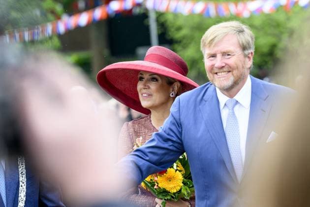 Royal Couple Pays Regional Visit To Illikhoven King Willem-Alexander and Queen Máxima of the Netherlands conduct a regional visit to the municipalities of Maasgouw, Echt-Susteren, Roerdalen and Roermond, visiting the village of Illikhoven in the municipality of Echt-Susteren, the Netherlands on May 19, 2026, in the narrowest part of the country where the land is less than five kilometers wide between Belgium and Germany, speaking with representatives of the police, a dike guard and organizations from the border region before subsequently visiting Lilbosch Abbey. Photo by Patrick van Emst NL Beeld Bruno Press ABACAPRESS.COM Illikhoven Netherlands  Copyright: xBrunoxPress ABACAx