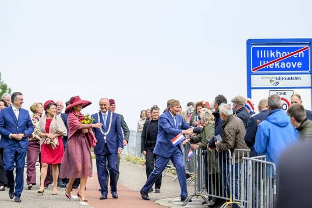 Royal Couple Pays Regional Visit To Illikhoven King Willem-Alexander and Queen Máxima of the Netherlands conduct a regional visit to the municipalities of Maasgouw, Echt-Susteren, Roerdalen and Roermond, visiting the village of Illikhoven in the municipality of Echt-Susteren, the Netherlands on May 19, 2026, in the narrowest part of the country where the land is less than five kilometers wide between Belgium and Germany, speaking with representatives of the police, a dike guard and organizations from the border region before subsequently visiting Lilbosch Abbey. Photo by Patrick van Emst NL Beeld Bruno Press ABACAPRESS.COM Illikhoven Netherlands  Copyright: xBrunoxPress ABACAx