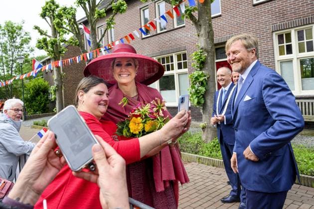Royal Couple Pays Regional Visit To Illikhoven King Willem-Alexander and Queen Máxima of the Netherlands conduct a regional visit to the municipalities of Maasgouw, Echt-Susteren, Roerdalen and Roermond, visiting the village of Illikhoven in the municipality of Echt-Susteren, the Netherlands on May 19, 2026, in the narrowest part of the country where the land is less than five kilometers wide between Belgium and Germany, speaking with representatives of the police, a dike guard and organizations from the border region before subsequently visiting Lilbosch Abbey. Photo by Patrick van Emst NL Beeld Bruno Press ABACAPRESS.COM Illikhoven Netherlands  Copyright: xBrunoxPress ABACAx