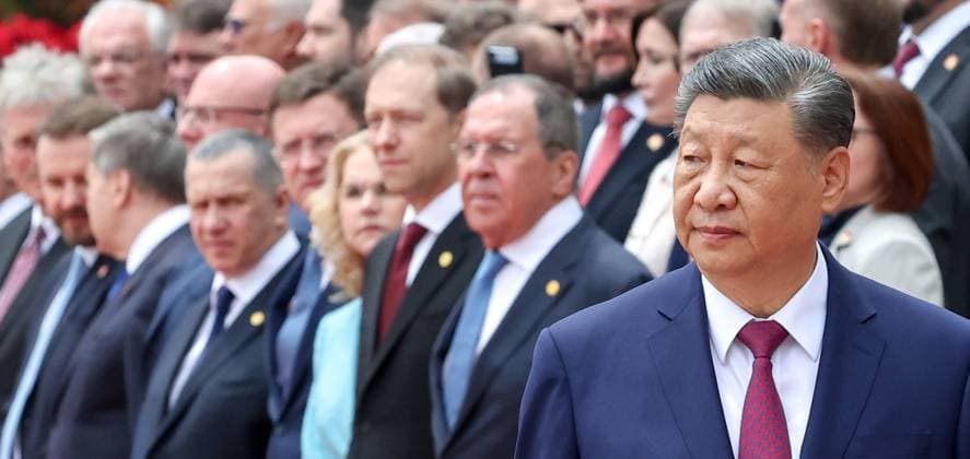 China Russia 9169436 20.05.2026 Chinese President Xi Jinping attends a welcome ceremony for Russian President Vladimir Putin outside the Great Hall of the People in Beijing, China. Alexander Kazakov Sputnik Beijing China  Copyright: xAlexanderxKazakovx