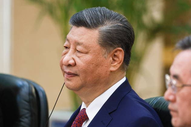 CHINA, BEIJING - MAY 20, 2026: Xi Jinping, President of China, holds bilateral talks with Russia at the Great Hall of the People. Vladimir Putin, President of Russia, makes an official visit to mark 25 years since the 2001 Treaty of Good Neighbourliness and Friendly Cooperation between Russia and China. Vladimir Smirnov TASS  92768191
