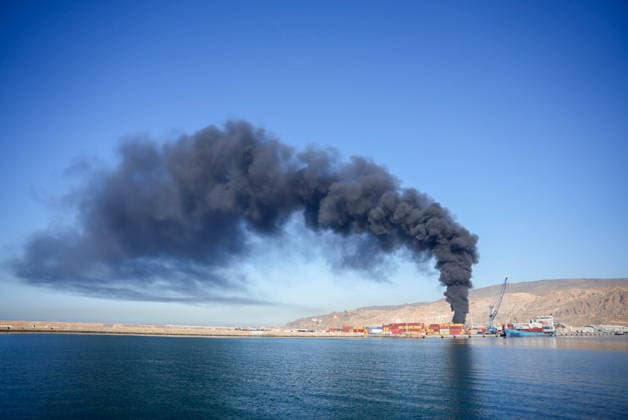 Fire declared in the Pechina Dock of the Port of Almeria Image of the fire declared in a container area of the Pechina Dock of the Port of Almeria On May 20, 2026 in Almeria Andalusia, Spain Several fire departments have moved to the Pechina Quay of the Port of Almeria after a fire broke out in an area where material and containers were stored and where work had been authorized for the handling and cutting of steel. So far, no personal injuries have been reported 20 MAY 2026 Marian Leó Almeria Andalucia, Spain Almeria Andalucia, Spain Spain Spain  Copyright: xMarianxLeonx 7535998
