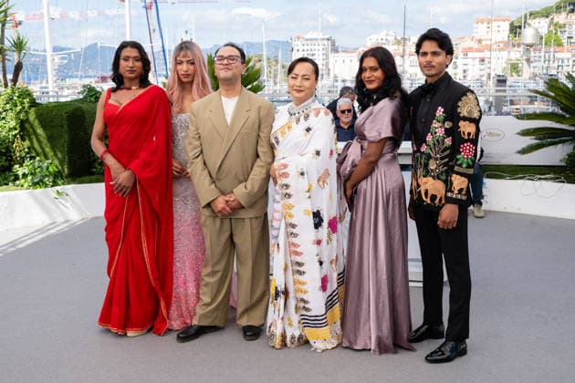 Cannes Elephants In The Fog Photocall LZ Aliz Ghimire, Pushpa Thing Lama, Sahabdin Miya and Jasmin Bishwokarma attending the photocall of Elephants In The Fog during the 79th Cannes International Film Festival in Cannes, France on May 20, 2026, the film selected in the Official Competition. Photo by Laurent Zabulon ABACAPRESS.COM  Copyright: xZabulonxLaurentx