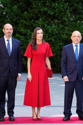20-05-2026 Madrid Queen Letizia with Pedro Manuel Rollan Ojeda and Rafael Simancas during the presentation of the 15th annual Luis Carandell parliamentary journalism awards at the senate palace in Madrid. No Spain  Copyright: xPPEx