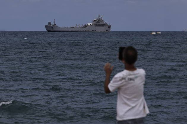 Second Israeli military vessel docks at Ashdod Port ASHDOD, ISRAEL - MAY 20: A second Israeli military vessel docks at Port of Ashdod in Ashdod, Israel on May 20, 2026. It was claimed that activists from the Global Sumud Flotilla, who were detained in international waters, were aboard the Israeli army vessel. According to the human rights organization Adalah, the participants including international solidarity activists, human rights defenders, and medical volunteers, were forcefully taken to Ashdod after their vessels were seized. Tsafrir Abayov Anadolu Ashdod Israel. Editorial use only. Please get in touch for any other usage.  Copyright: x2026xAnadoluxTsafrirxAbayovx