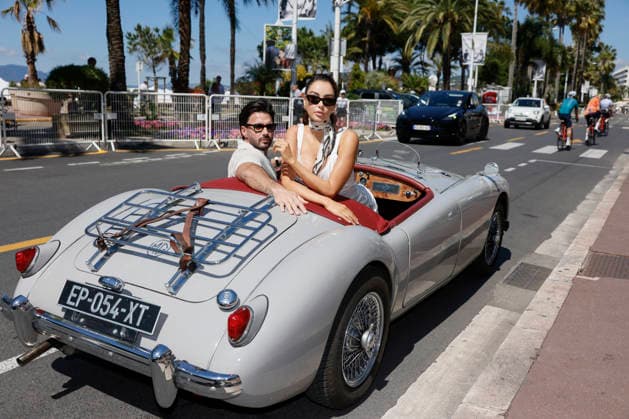 Cannes Nabilla, Thomas Vergara Croisette MP Cannes, France- May 20: Nabilla, Thomas Vergara do a photo-shooting along the Croisette during 79th Festival of Cannes, on May 20 2026 in Cannes, France. Photo by Marco Piovanotto Abacapress.com Cannes France  Copyright: xPiovanottoxMarco ABACAx