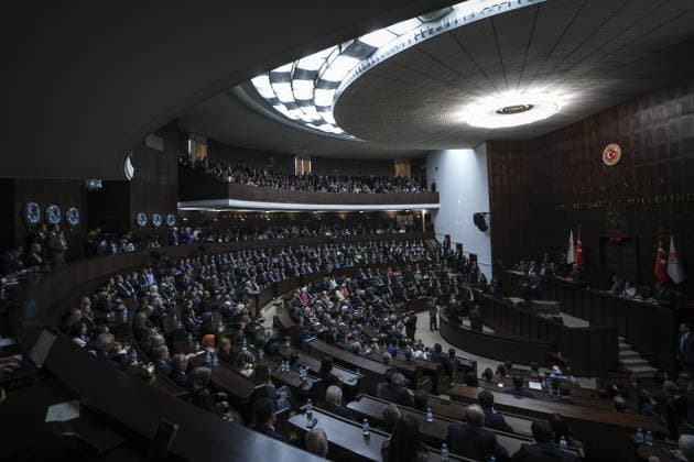 AK Party Group Meeting in Ankara ANKARA, TURKIYE - MAY 20: Turkish President and Leader of the Justice and Development (AK) Party Chairman Recep Tayyip Erdogan attends his party’s parliamentary group meeting in Ankara, Turkiye on May 20, 2026. Dilara Irem Sancar Anadolu Ankara Turkey. Editorial use only. Please get in touch for any other usage.  Copyright: x2026xAnadoluxDilaraxIremxSancarx
