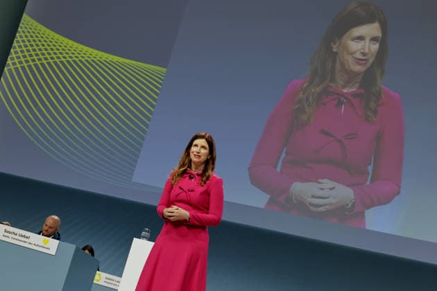 20.05.2026, DEU, Wiesbaden Hauptversammlung Commerzbank AG im Congresszentrum in Wiesbaden Bettina Orlopp, Vorsitzende des Vorstandes der Commerzbank AG *** 20 05 2026, DEU, Wiesbaden Annual General Meeting Commerzbank AG at the Congress Center in Wiesbaden Bettina Orlopp, Chairwoman of the Board of Managing Directors of Commerzbank AG