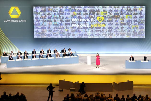 20.05.2026, DEU, Wiesbaden Hauptversammlung Commerzbank AG im Congresszentrum in Wiesbaden Bettina Orlopp, Vorsitzende des Vorstandes der Commerzbank AG *** 20 05 2026, DEU, Wiesbaden Annual General Meeting Commerzbank AG at the Congress Center in Wiesbaden Bettina Orlopp, Chairwoman of the Board of Managing Directors of Commerzbank AG