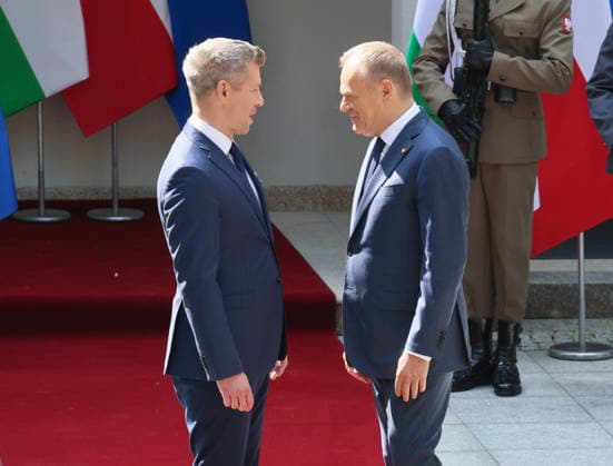 Hungarian prime minister visits Poland Photo: Wojciech Olkusnik East News Newly elected prime minister of Hungary Peter Magyar meets with Polish prime minister Donald Tusk on May 20, 2026 in Warsaw, Poland. This is the first foreign visit of a new Hungarian leader after winning parliamentary elections in April. EN_01677831_0310 