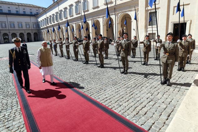 Prime Minister Narendra Modi during his visit to hold a meeting with Italian President Sergio Mattarella (unseen) Rome Italy , May 20 (ANI): Prime Minister Narendra Modi during his visit to hold a meeting with Italian President Sergio Mattarella (unseen), in Rome on Wednesday. (DPR PMO ANI Photo) Rome Italy Copyright: xANIx ANI_20260520133