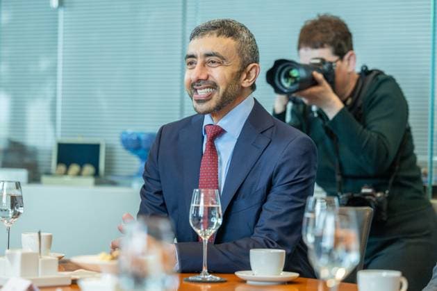 Bundestagspräsidentin Julia Klöckner empfängt den Außenminister der VAE Scheich Abdullah bin Zayed Al Nahyan am 20.05.2026 im Reichstagsgebäudes in Berlin Scheich Abdullah bin Zayed Al Nahyan ( Außenminister Vereinigte Arabische Emirate VAE ) *** Bundestag President Julia Klöckner receives the Foreign Minister of the UAE Sheikh Abdullah bin Zayed Al Nahyan on 20 05 2026 in the Reichstag building in Berlin Sheikh Abdullah bin Zayed Al Nahyan Foreign Minister United Arab Emirates UAE xJRx