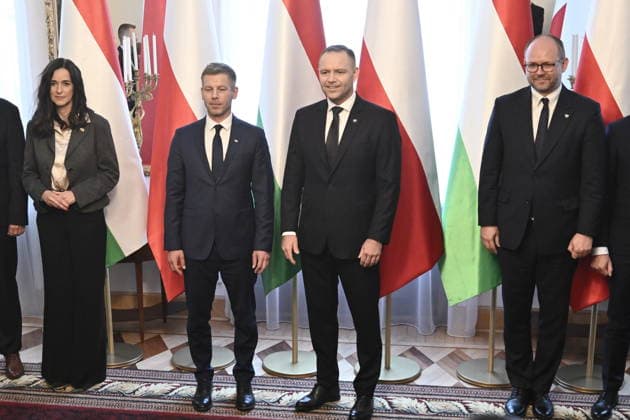 20.05.2026 WARSZAWA PETER MAGYAR PREMIER WEGIER WIZYTA W POLSCE SPOTKANIE Z PREZYDENTEM RP KAROL NAWROCKI 20 05 2026 WARSAW - PETER MAGYAR, PRIME MINISTER OF HUNGARY - VISIT TO POLAND - MEETING WITH THE PRESIDENT OF THE REPUBLIC OF POLAND, KAROL NAWROCKI FOT DAMIAN BURZYKOWSKI NEWSPIX.PL NEWSPIX.PL --- newspix.pl 