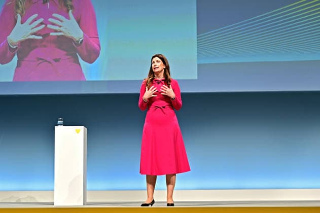 Hauptversammlung Commerzbank AG. Dr. Bettina Orlopp ( Vorstandsvorsitzende Commerzbank AG ) anläßlich der Hauptversammlung der Commerzbank AG am 15.02.2024 in Frankfurt Main. 20260520MWI123421 *** Annual General Meeting Commerzbank AG Dr Bettina Orlopp Chairwoman of the Board of Managing Directors Commerzbank AG on the occasion of the Annual General Meeting of Commerzbank AG on 15 02 2024 in Frankfurt Main 20260520MWI123421