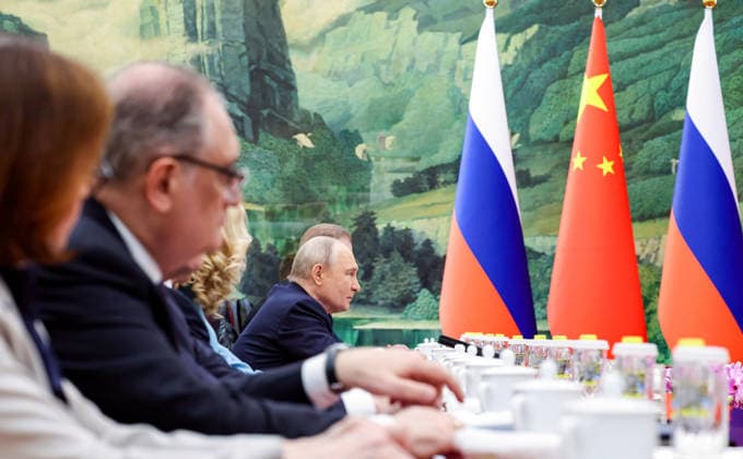 RECORD DATE NOT STATED Delegation-level talks between Russia and China Beijing China , May 20 (ANI): Russian President Vladimir Putin holds delegation level talks with Chinese President Xi Jinping, in Beijing on Wednesday. (@mfa_russia X ANI Photo) Beijing China Copyright: xANIx ANI_20260520196