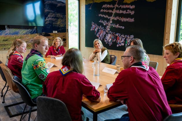 Queen Maxima makes a working visit to Scouting. Zeewolde, the Netherlands. 20 May 2026 Queen Maxima during a working visit to Scouting Nederland. Queen Maxima visits the organization s office and Scouting Estate Zeewolde. Zeewolde The Netherlands  Copyright: xMischaxSchoemakerx