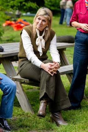 Zeewolde, The Netherlands, 2026-05-20 13:24:12 ZEEWOLDE, 20-05-2026, Scouting Estate Zeewolde. Queen Maxima pays a working visit to Scouting Netherlands in Zeewolde. Queen Maxima visits the organization s office and Scouting Estate Zeewolde. PHOTO: NLBeeld Patrick van Emst Credit: NL Beeld Patrick van Emst  Copyright: xx x
