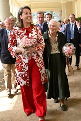 Queen Paola Foundation Awards 2026 BRUSSELS, BELGIUM - MAY 20 : Queen Paola of Belgium and Princess Claire of Belgium pictured during the Queen Paola Foundation Awards in the Orangery at Laeken Palace. Through these Awards, the Foundation aims to recognise initiatives that promote the inclusion and education of disadvantaged young people aged between 3 and 25, whilst inspiring others to get involved or to set up similar projects on May 20, 2026 in Brussels, Belgium, 20 05 2026 Brussels Belgium  Copyright: xDidierxLebrunx