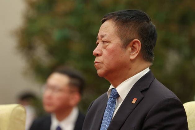 CHINA, BEIJING - MAY 20, 2026: China s Ambassador to Russia Zhang Hanhui attends an informal tea meeting at the Great Hall of the People. Vladimir Putin, President of Russia, makes an official visit to mark 25 years since the 2001 Treaty of Good Neighbourliness and Friendly Cooperation between Russia and China. Alexander Kazakov Russian Presidential Press and Information Office TASS  92785232