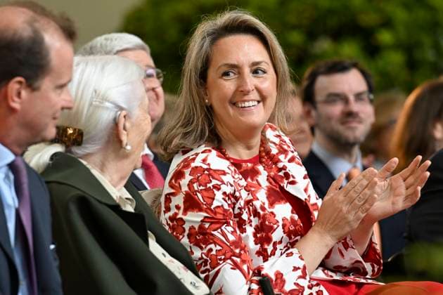 Queen Paola Foundation Awards 2026 BRUSSELS, BELGIUM - MAY 20 : Queen Paola of Belgium and Princess Claire of Belgium pictured during the Queen Paola Foundation Awards in the Orangery at Laeken Palace. Through these Awards, the Foundation aims to recognise initiatives that promote the inclusion and education of disadvantaged young people aged between 3 and 25, whilst inspiring others to get involved or to set up similar projects on May 20, 2026 in Brussels, Belgium, 20 05 2026 Brussels Belgium  Copyright: xDidierxLebrunx
