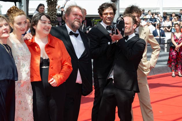 Cannes Notre Salut screening NG Guit Harpo, Jean-Baptiste Marre, guest, Emmanuel Marre, Mathilde Abd El Kader, Sandrine Blancke, guests and Swann Arlaud attending the ‘Notre Salut’ Screening and Red Carpet at Palais Des Festivals in Cannes, France on May 20 2026 as part of the 79th Cannes Film Festival. Photo by Nicolas Genin ABACAPRESS.COM Cannes France  Copyright: xGeninxNicolas ABACAx