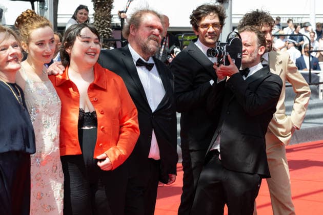 Cannes Notre Salut screening NG Guit Harpo, Jean-Baptiste Marre, guest, Emmanuel Marre, Mathilde Abd El Kader, Sandrine Blancke, guests and Swann Arlaud attending the ‘Notre Salut’ Screening and Red Carpet at Palais Des Festivals in Cannes, France on May 20 2026 as part of the 79th Cannes Film Festival. Photo by Nicolas Genin ABACAPRESS.COM Cannes France  Copyright: xGeninxNicolas ABACAx