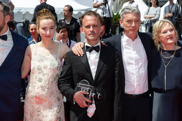 Cannes Notre Salut screening NG Guit Harpo, Jean-Baptiste Marre, guest, Emmanuel Marre, Mathilde Abd El Kader, Sandrine Blancke, guests and Swann Arlaud attending the ‘Notre Salut’ Screening and Red Carpet at Palais Des Festivals in Cannes, France on May 20 2026 as part of the 79th Cannes Film Festival. Photo by Nicolas Genin ABACAPRESS.COM Cannes France  Copyright: xGeninxNicolas ABACAx