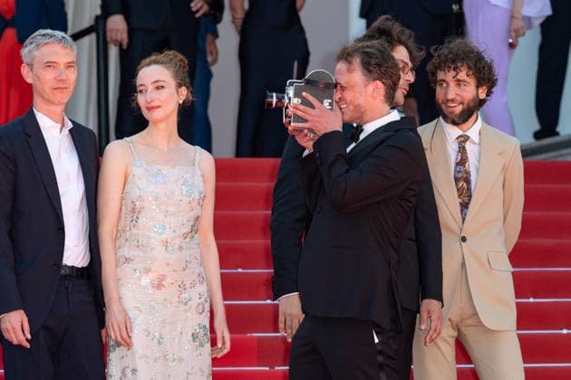 Cannes Notre Salut screening NG Guit Harpo, Jean-Baptiste Marre, guest, Emmanuel Marre, Mathilde Abd El Kader, Sandrine Blancke, guests and Swann Arlaud attending the ‘Notre Salut’ Screening and Red Carpet at Palais Des Festivals in Cannes, France on May 20 2026 as part of the 79th Cannes Film Festival. Photo by Nicolas Genin ABACAPRESS.COM Cannes France  Copyright: xGeninxNicolas ABACAx