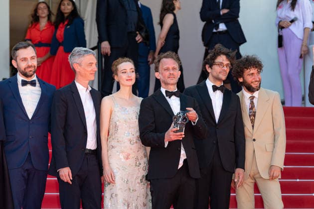 Cannes Notre Salut screening NG Guit Harpo, Jean-Baptiste Marre, guest, Emmanuel Marre, Mathilde Abd El Kader, Sandrine Blancke, guests and Swann Arlaud attending the ‘Notre Salut’ Screening and Red Carpet at Palais Des Festivals in Cannes, France on May 20 2026 as part of the 79th Cannes Film Festival. Photo by Nicolas Genin ABACAPRESS.COM Cannes France  Copyright: xGeninxNicolas ABACAx