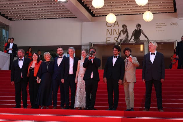 May 20, 2026, Cannes, Cote D azur, France: Cast of whom UIT HARPO, JEAN-BAPTISTE MARRE, GUEST, EMMANUEL MARRE, MATHILDE ABD EL KADER, SANDRINE BLANCKE, and SWANN ARLAUD on the red carpet for the screening of A MAN OF HIS TIME at the 79th Annual Cannes Film Festival at Palais des Festivals in Cannes, France Cannes France - ZUMAc179 20260520_zep_c179_011 Copyright: xMickaelxChavetx