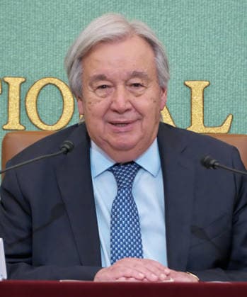 UN Secretary-General Antonio Guterres attend a press conference in Tokyo, Japan on Wednesday, May 20, 2026.  TKP2026052002 KEIZOxMORI